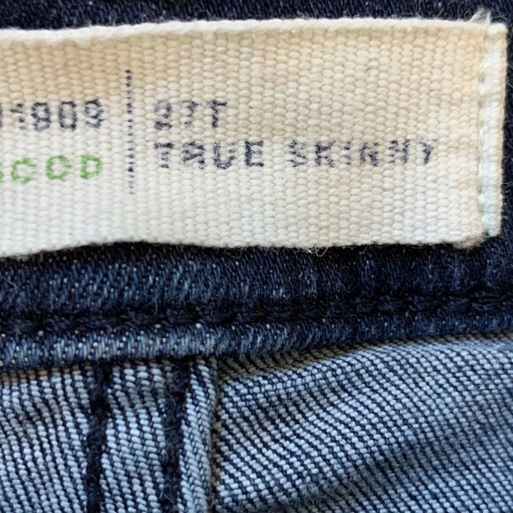 Gap 1969 True Skinny Jeans Women 27 Tall Dark Wash Zip Pockets & Ankles - Picture 12 of 12